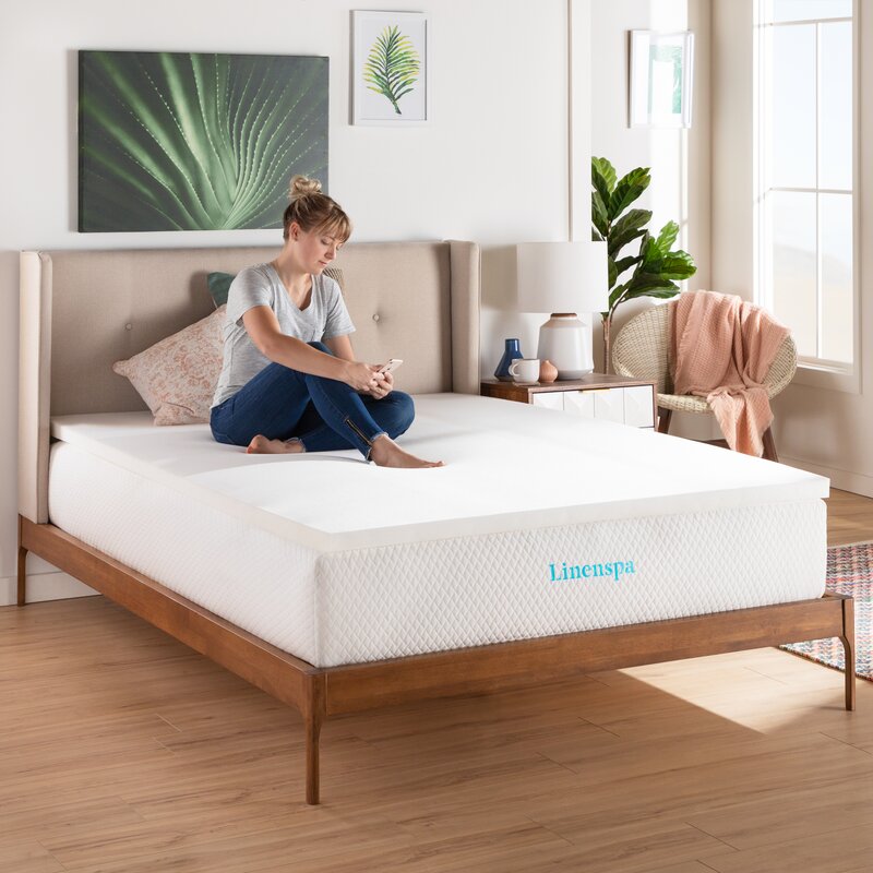 LinenSpa Memory Foam fashion Mattress Topper